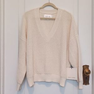 Tradlands Canyon V-Neck Sweater Birch Size XL
